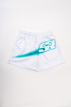 Soul Runner Graphic White Shorts